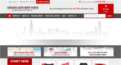 Desktop Screenshot of chicagoautobodyparts.com